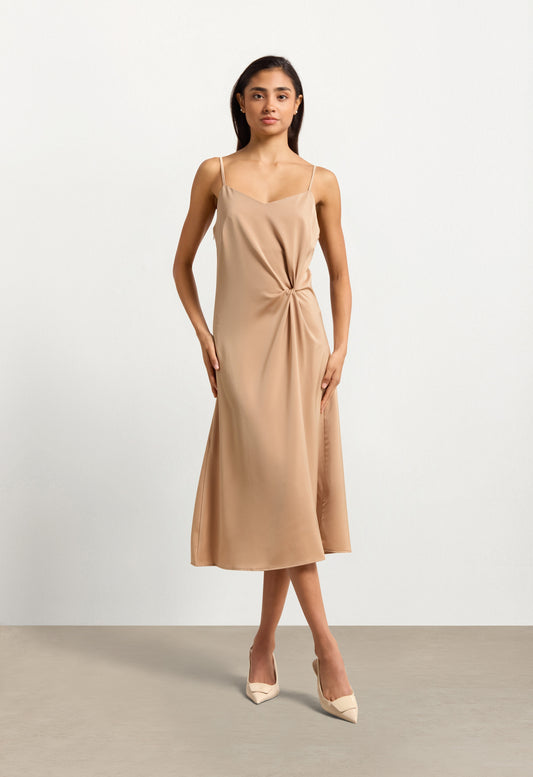 Golden Midi Dress